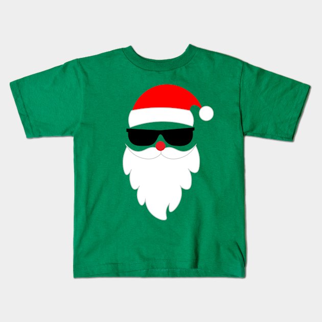 Minimalist Santa Claus, Funny Christmas Day, Christmas Party Costume Kids T-Shirt by SilverLake